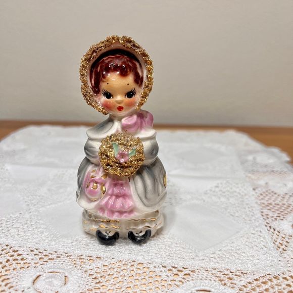 Josef Originals CAROL 1953 Bonnets and Boquet Vintage Figurine